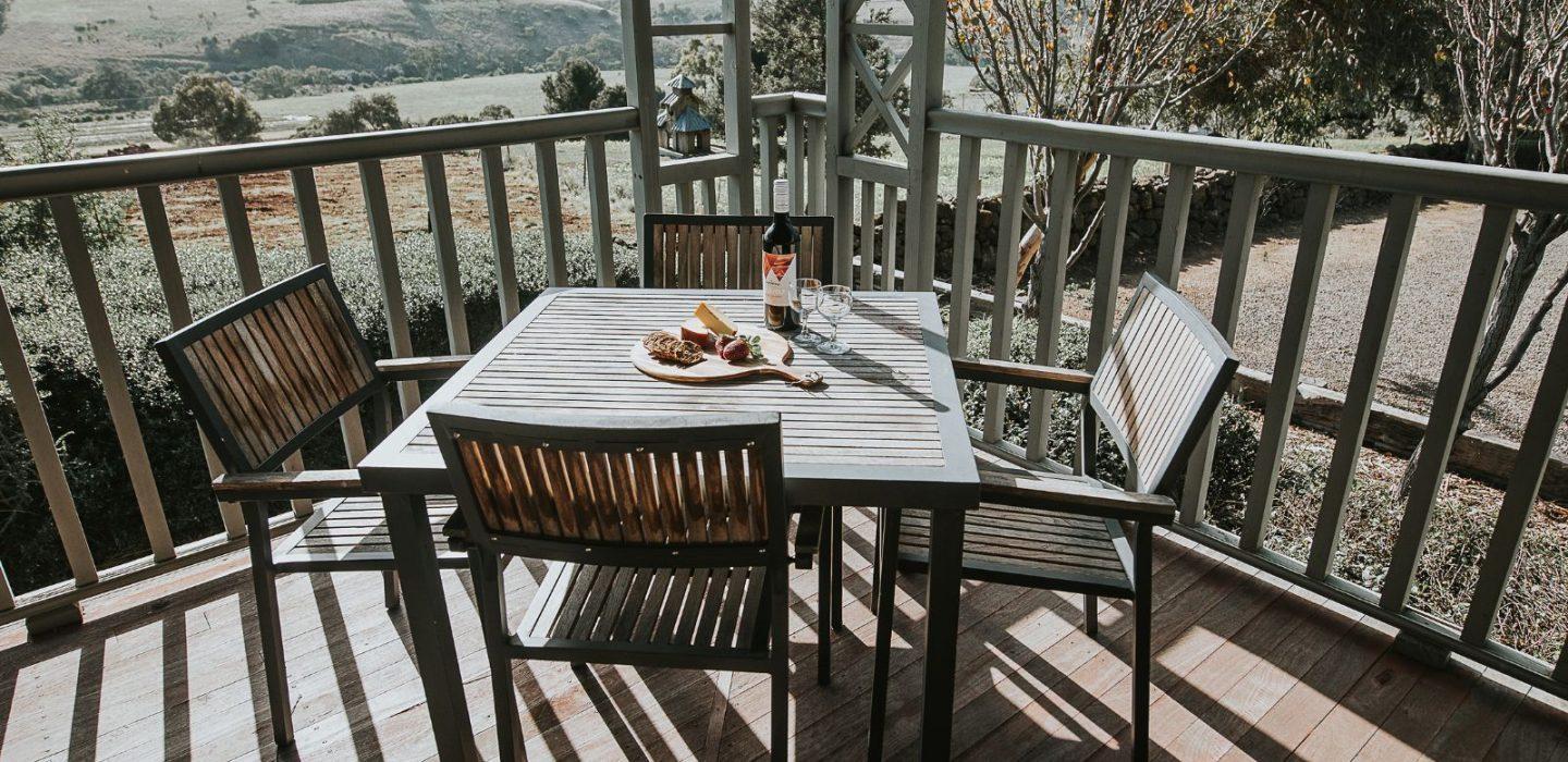 The View from The Cottage at Overnewton Castle in Keilor, Victoria