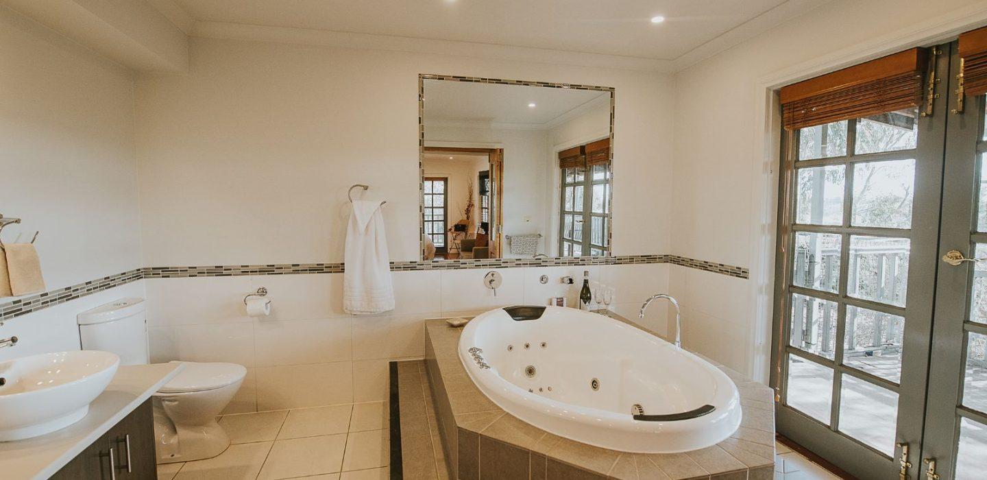 Spa facilities at the Overnewton Castle Cottage.