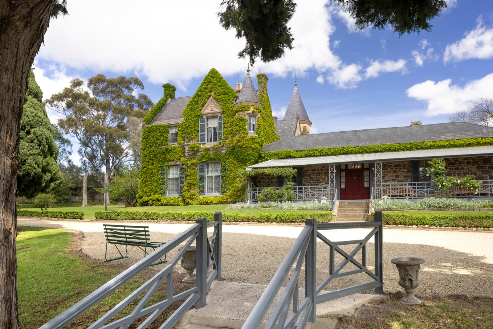 Estate lawns with the castle beyond